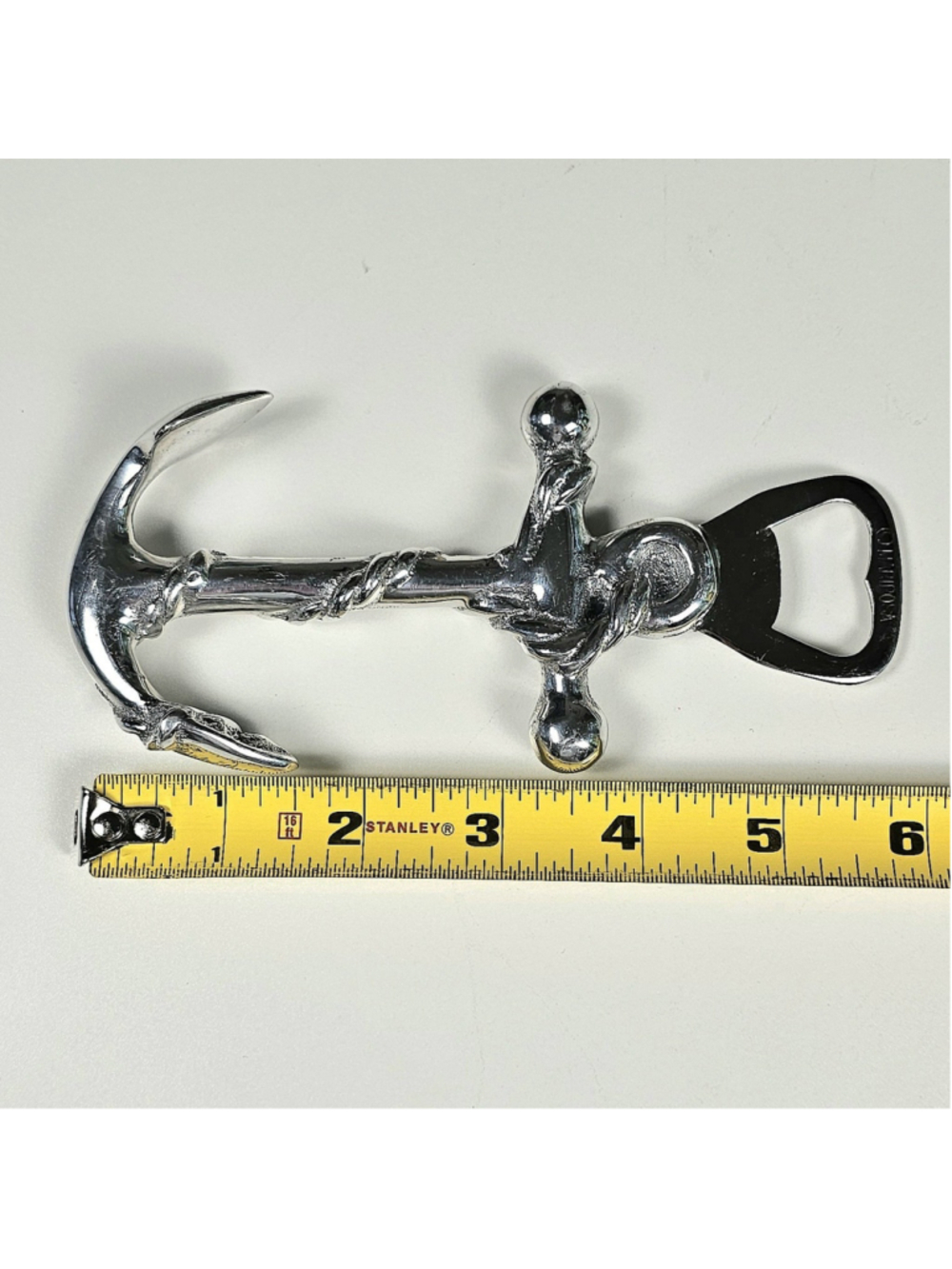 Mariposa Recycled Aluminum Anchor Bottle Opener Vintage Nautical Barware - Picture 8 of 8